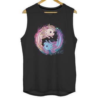 Cute Axolotl Yin Yang Plush Pets Girls Kid Official Teenager Unisex Tank Top | Favorety CA