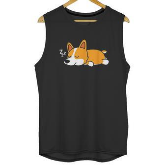 Cute Gift For Welsh Corgi Dog Lovers Nope Lazy Corgi Unisex Tank Top | Favorety UK