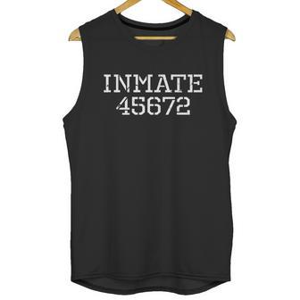 Cute Halloween Funny Halloween Day Inmate 45672 Jail Halloween Costume Unisex Tank Top | Favorety DE