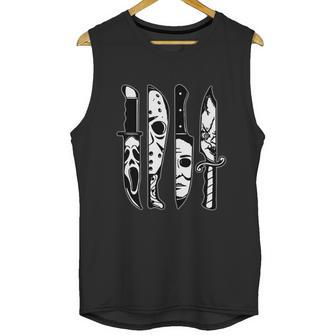 Cute Halloween Funny Halloween Day Knives Machete Horror Movies Halloween Unisex Tank Top | Favorety AU