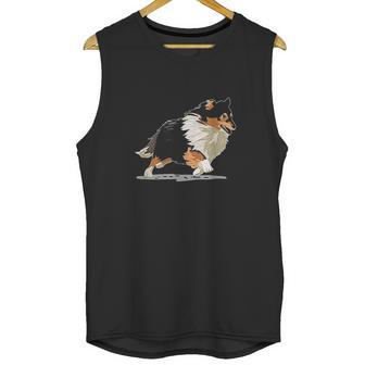 Cute Sheltie Shetland Sheepdog Unisex Tank Top | Favorety