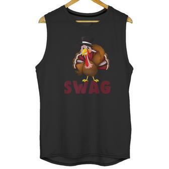 Cute Thanksgiving Turkey Swag Unisex Tank Top | Favorety