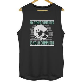 Cyber Hacker Computer Security Expert Cybersecurity Unisex Tank Top | Favorety AU