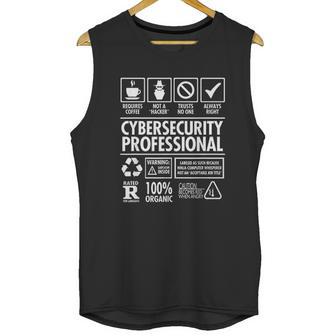 Cybersecurity Professional Not A Hacker Funny Job Unisex Tank Top | Favorety CA