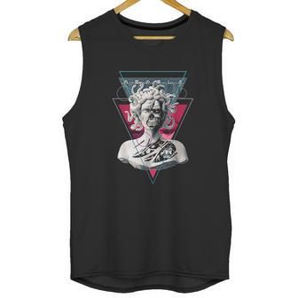 Cyborg Medusa Statue Aesthetic Art Japanese Otaku Unisex Tank Top | Favorety