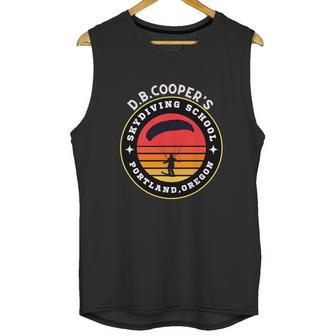 D B Cooper Robber Thief Parachute Skydiving School Portland Oregon Retro Unisex Tank Top | Favorety DE