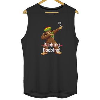 Dabbing Bigfoot Tee Shirt Smoking Cannabis Unisex Tank Top | Favorety