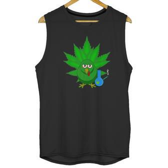 Danksgiving Thanksgiving Turkey Weed Cannabis Pot 420 Unisex Tank Top | Favorety