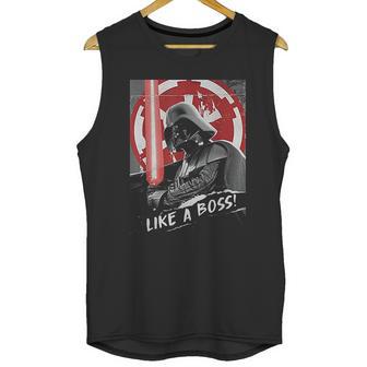 Darth Vader Like A Boss Funny Design Unisex Tank Top | Favorety AU