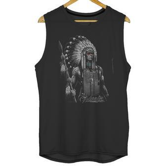 David Gonzales Mens Native American Indian Warrior Unisex Tank Top | Favorety AU