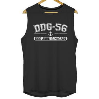 Ddg-56 -Uss John S Mccain Graphic Design Printed Casual Daily Basic Unisex Tank Top | Favorety DE