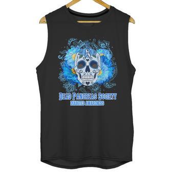 Dead Pancreas Society Diabetes Awareness Sugar Skull Unisex Tank Top | Favorety