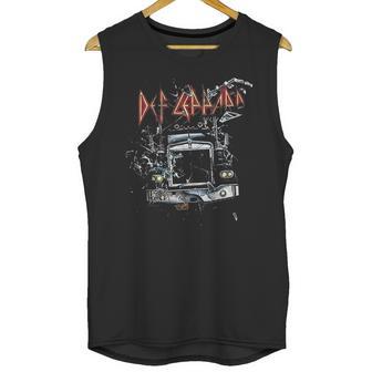 Def Leppard 80S Heavy Metal Band Rock N Roll Through The Glass Unisex Tank Top | Favorety UK