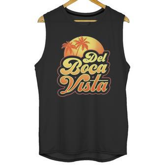 Del Boca Vista Sunset Retro Unisex Tank Top | Favorety CA