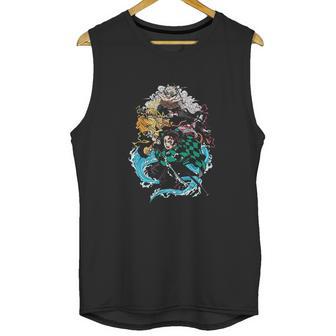 Demon Slayer Cartoon Unisex Tank Top | Favorety