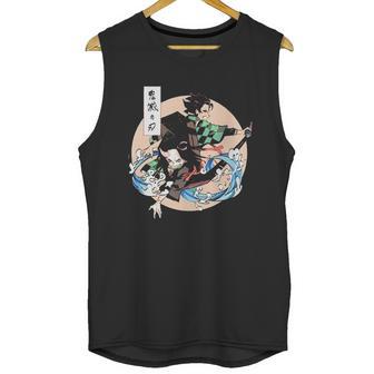 Demon Slayer Over The Moon Unisex Tank Top | Favorety