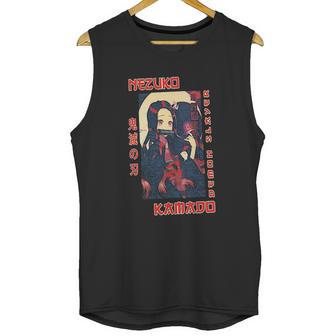 Demon Slayer Nezuko Illustration Unisex Tank Top | Favorety