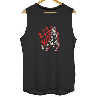 Demon Slayer Graphic Red Unisex Tank Top | Favorety CA