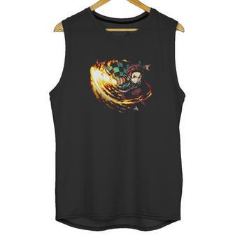 Demon Slayer Sword Of Fire Unisex Tank Top | Favorety DE