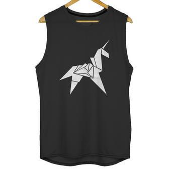 Design By Humans Origami Unicorn Graphic Unisex Tank Top | Favorety DE