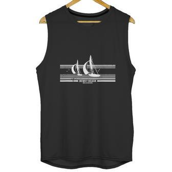 Dewey Beach De Sailboat T-Shirt Vintage 70S Graphic Tee Unisex Tank Top | Favorety DE