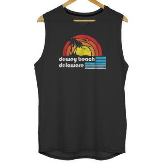 Dewey Beach Delaware Retro 80S Surfer Vibe Unisex Tank Top | Favorety AU