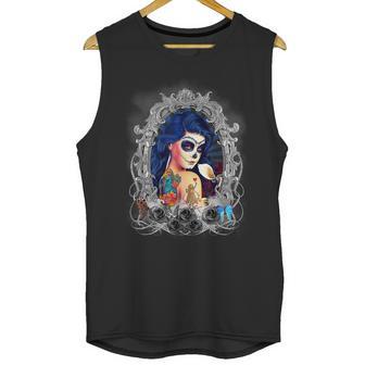 Dia De Los Muertos Sugar Skull Day Of The Dead Catrina Unisex Tank Top | Favorety AU