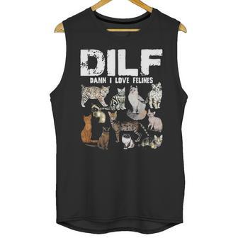 Dilf Damn I Love Felines Cat Lover Unisex Tank Top | Favorety AU