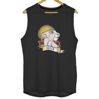 Disney Lion King Nala Queen Tattoo Yellow Graphic Unisex Tank Top | Favorety