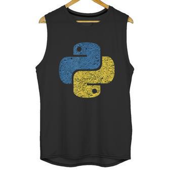 Distressed Python Logo For Engineers Unisex Tank Top | Favorety CA