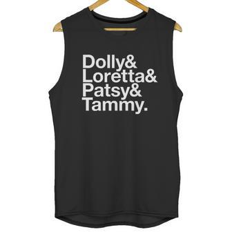 Dolly & Loretta & Patsy & Tammy Unisex Tank Top | Favorety DE