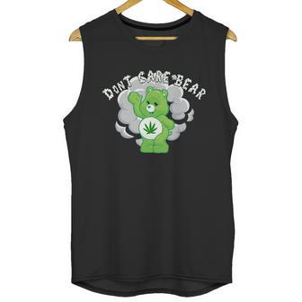 Dont Care Smoking Bear Unisex Tank Top | Favorety