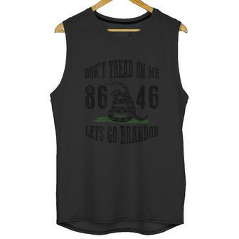 Dont Tread On Me Lets Go Brandon Fjb Anti Biden Graphic Design Printed Casual Daily Basic Unisex Tank Top | Favorety CA