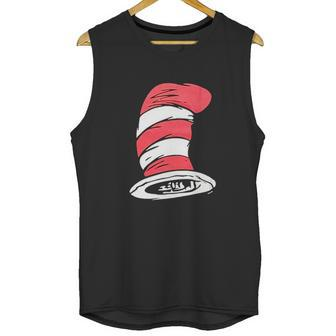 Dr Seuss Cat In The Hat Big Hat Black Unisex Tank Top | Favorety DE