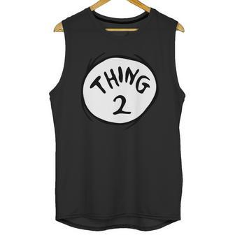 Dr Seuss Thing 2 Emblem Red Unisex Tank Top | Favorety