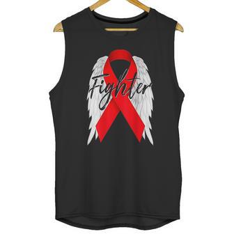 Drug Addiction Survivor Red Ribbon Recovery Unisex Tank Top | Favorety UK