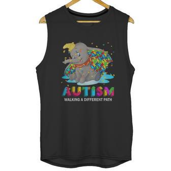 Dumbo Autism Walking A Different Path Unisex Tank Top | Favorety AU