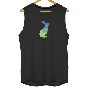 Dwarf Hotot Rabbit Watercolor Water Color Unisex Tank Top | Favorety