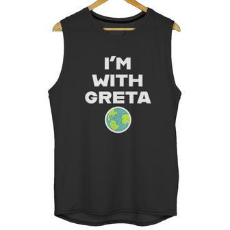 Earth Day Climate Change I Am With Greta Unisex Tank Top | Favorety DE