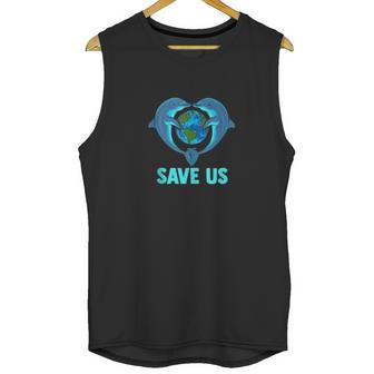 Earth Day Dolphins Environment Protection Climate Change Unisex Tank Top | Favorety DE