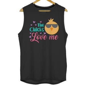 Easter The Chicks Love Me Unisex Tank Top | Favorety UK