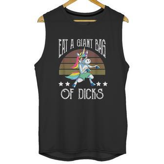 Eat A Giant Bag Of Dicks Funny Unicorn Unisex Tank Top | Favorety UK