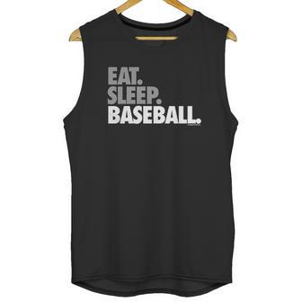 Eat Sleep Baseball Bold Text Baseball Tees By Chalktalk Sports Unisex Tank Top | Favorety CA