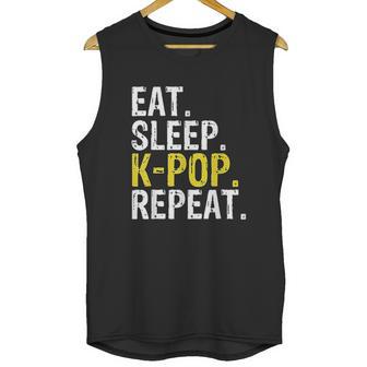 Eat Sleep K Pop Repeat Unisex Tank Top | Favorety