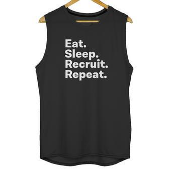 Eat Sleep Recruit Gifts For Recruiters Unisex Tank Top | Favorety UK