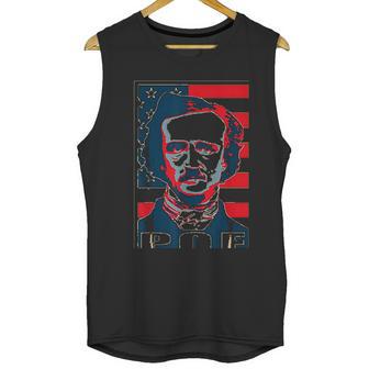 Edgar Allan Poe American Propaganda Pop Art Unisex Tank Top | Favorety UK