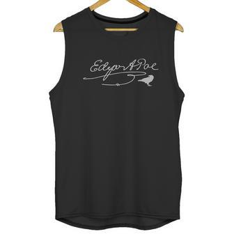 Edgar Allan Poe Signature Famous Literary Poet Gift Raven Unisex Tank Top | Favorety