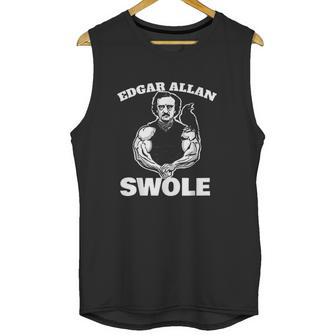 Edgar Allan Swole Funny Edgar Allan Poe Weightlifting Unisex Tank Top | Favorety AU