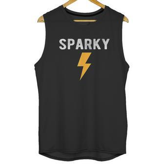 Electrician Gift Funny Sparky Nickname Lightning Bolt Unisex Tank Top | Favorety DE