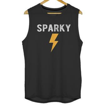 Electrician Gift Funny Sparky Nickname Lightning Unisex Tank Top | Favorety AU